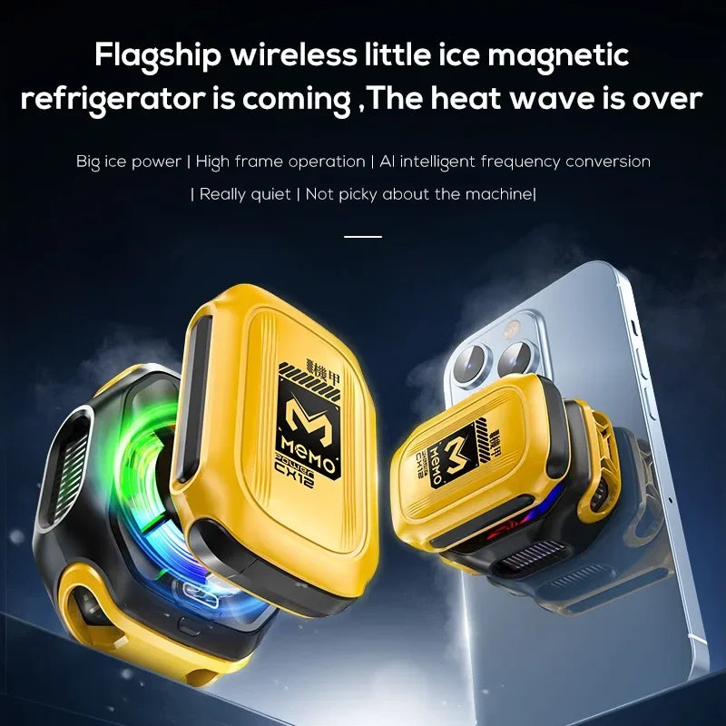 CX12 Magnetic Phone Cooler with AI Mode – 10W Semiconductor Ice Cooling (Type-C)