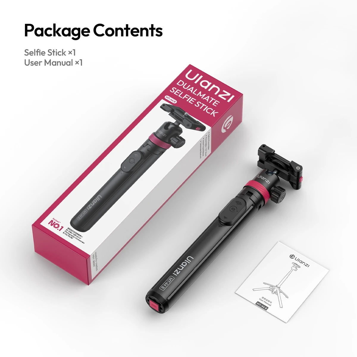 MT-44 B Auto-Deploy Tripod Pole – 1.5m with Bluetooth Remote