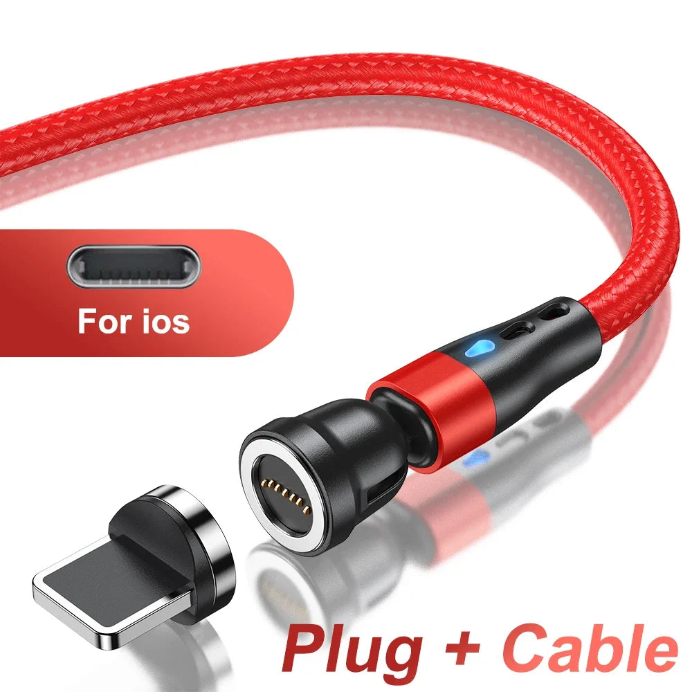 540° Magnetic USB-C Cable 5A – Rotating Fast Charge Cable (Charging Only)
