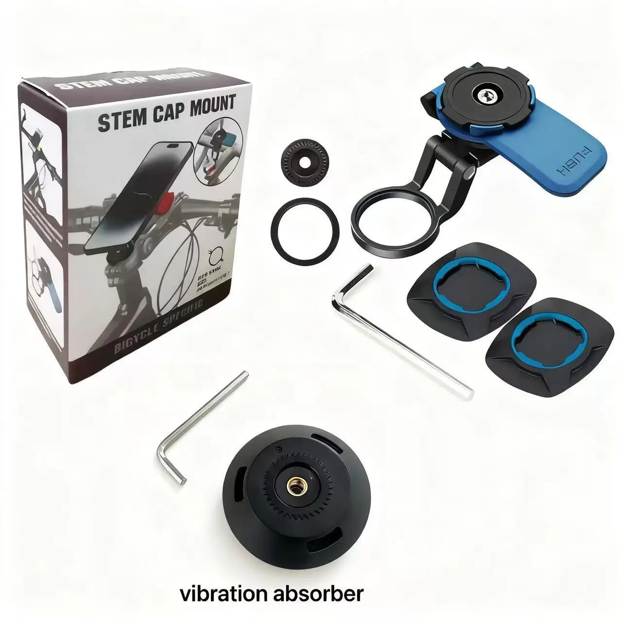 Motorcycle Phone Holder – Shock-Absorbing Quick-Release Bike Mount