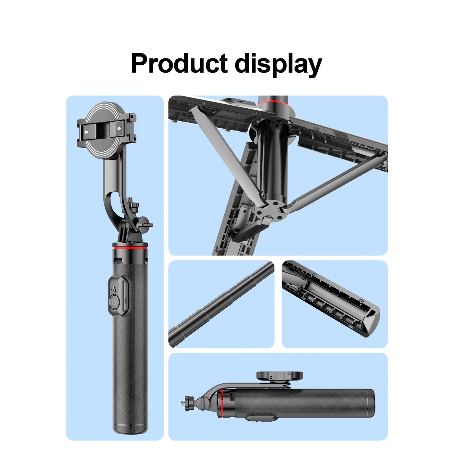 Magnetic Bluetooth Selfie Stick Tripod with Remote – Selfieshow C20