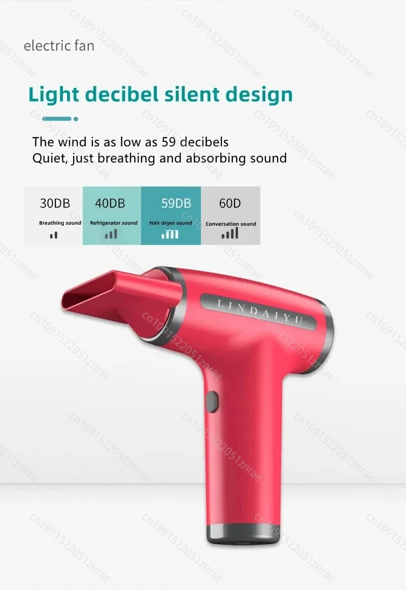 CHUBAN 4-in-1 Wireless Hair Dryer – USB Rechargeable Ionic Travel Blower