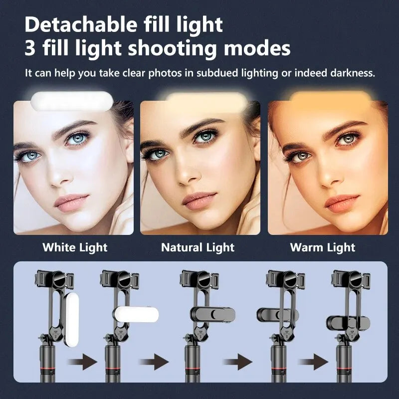 L15 Foldable Bluetooth Selfie Stick with Wireless Remote
