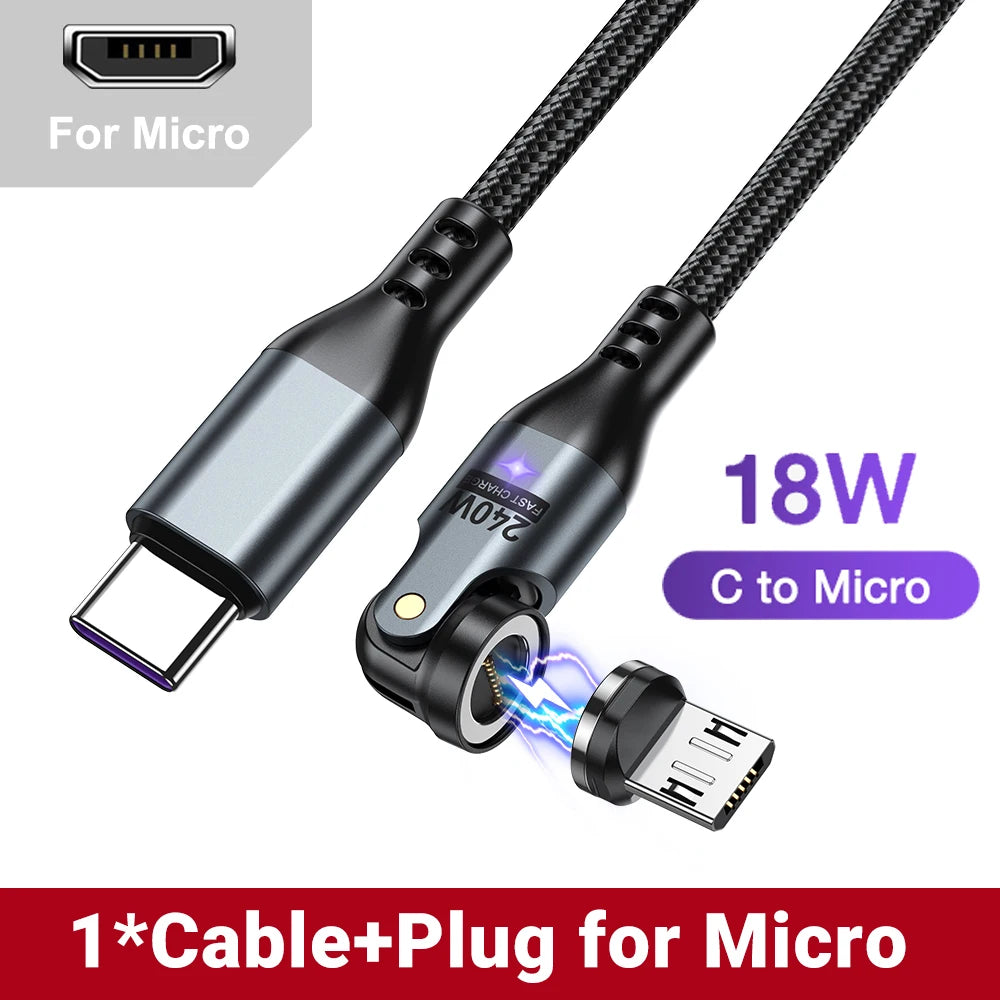 240W PD Magnetic Charging Cable – 48V 5A USB-C for Laptops, Phones & Tablets