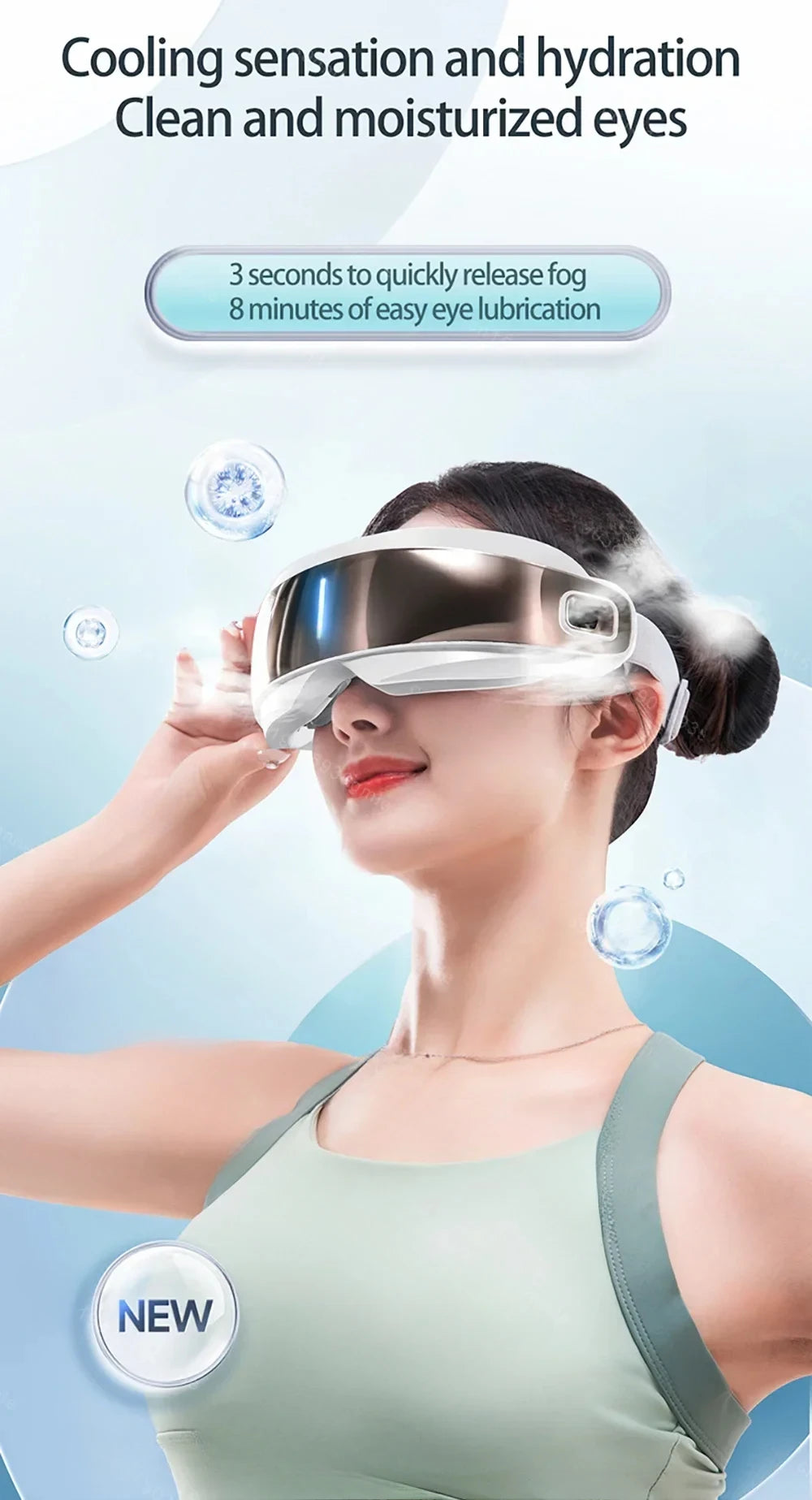 BXA / MERALL Eye Atomization Massager – Acupressure Glasses for Eye Relaxation