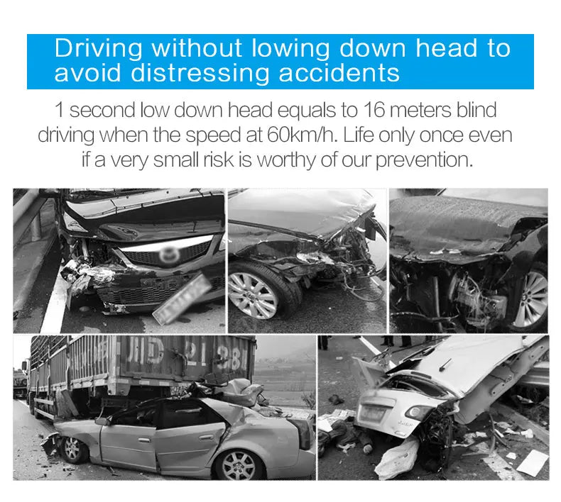 Dual-Mode Car Head-Up Display – OBD & GPS Speed HUD with Compact Slim Design (Universal Fit)