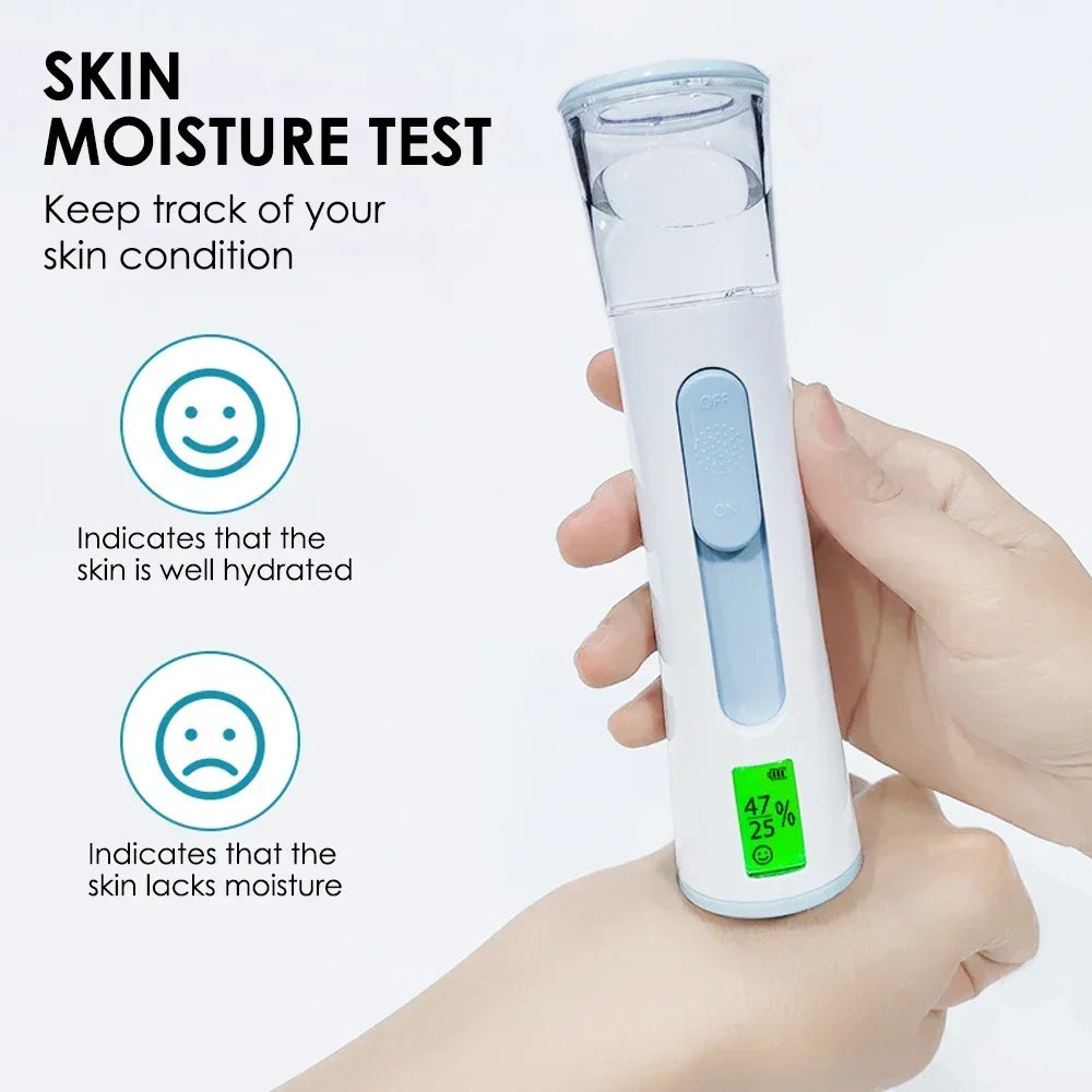 EDIFOLLY Nano Facial Mister – Dual Nozzle Portable Skin Moisturiser with LED Display