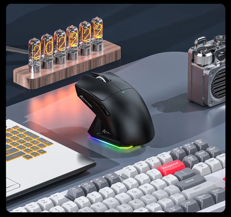 Attack Shark X11 Triple-Mode Wireless Gaming Mouse – PAW3395, 22,000 DPI, Magnetic Charging Dock