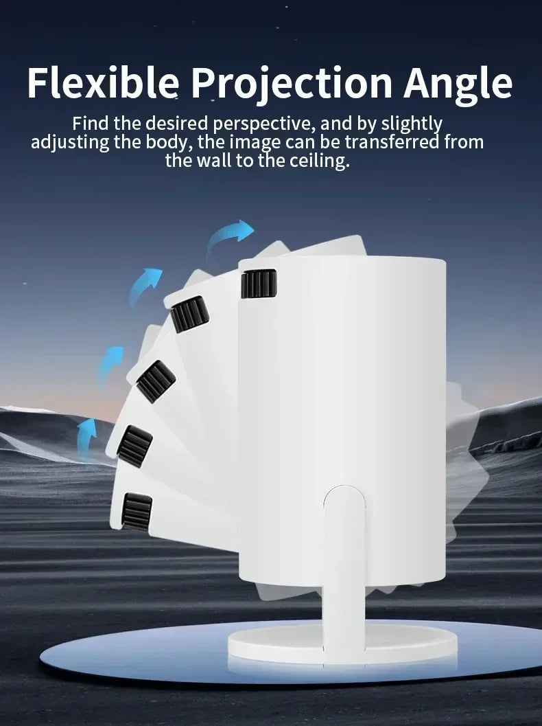 Mini Android Projector – 150 ANSI, 1080P Support, Portable Home Theater