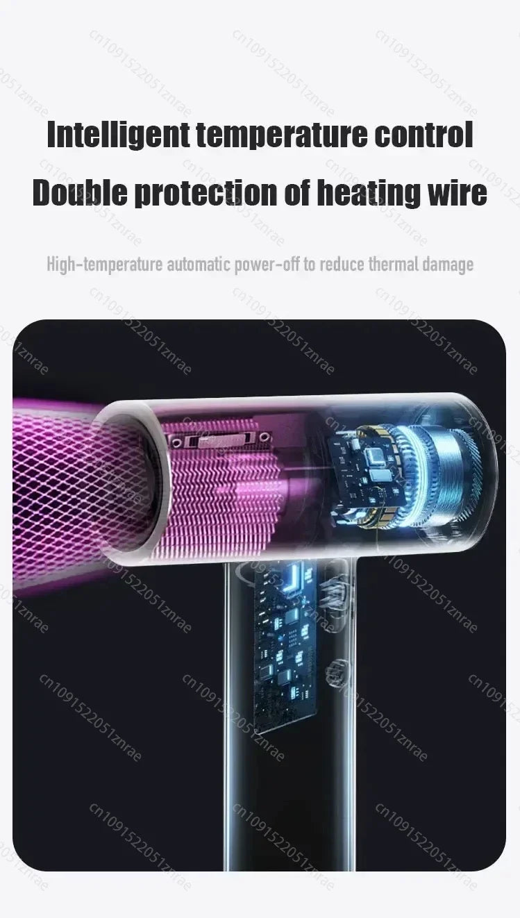CHUBAN Wireless Hair Dryer – 100000RPM High Wind, USB-C Rechargeable