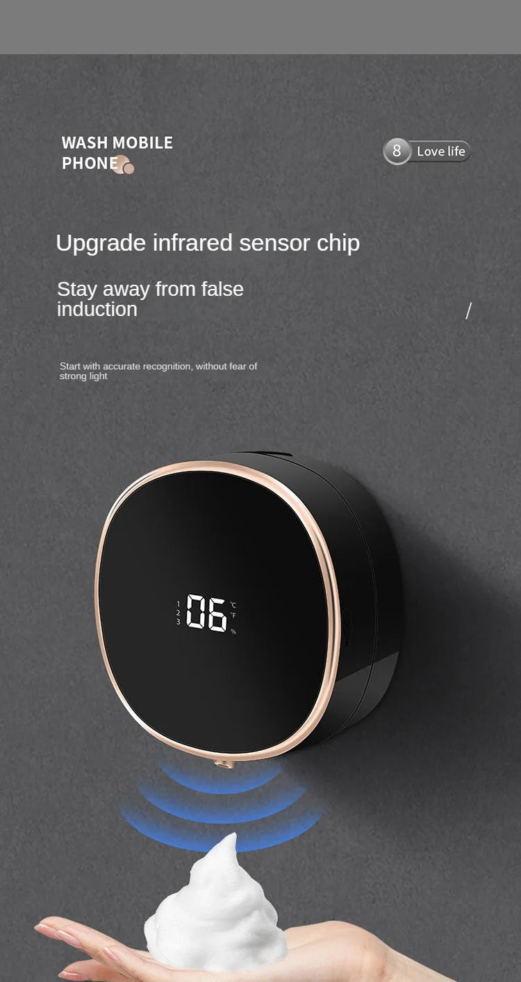 BALASHOV Automatic Soap Dispenser – Touchless Infrared Spray/Foam/Gel with 2000mAh Battery
