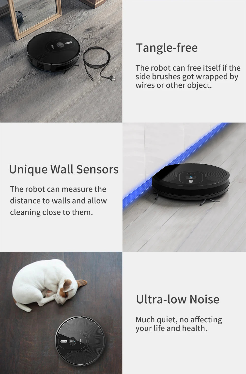 ABIR X6 Pro Robot Vacuum & Mop Combo – 6000Pa Power, Visual Mapping, Voice Control
