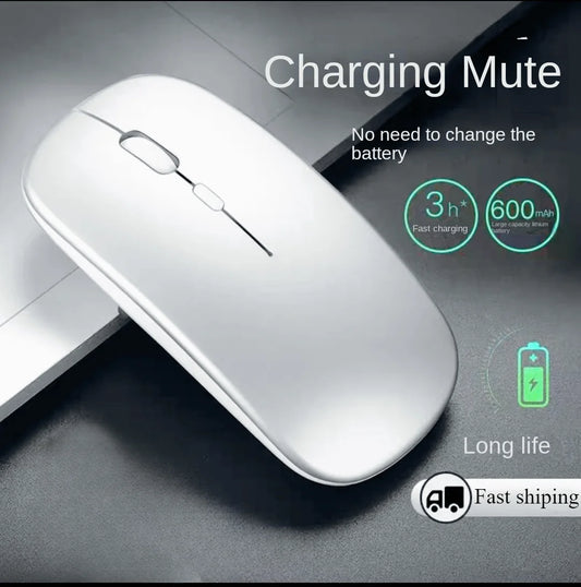 Bluetooth Wireless Mouse with Rechargeable Battery – Universal Dual-Hand Use