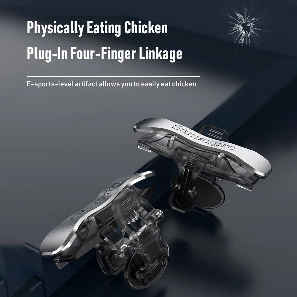 X8 Mobile Gaming Triggers – Zero-Lag PUBG Aim Button Controller (1 Pair)