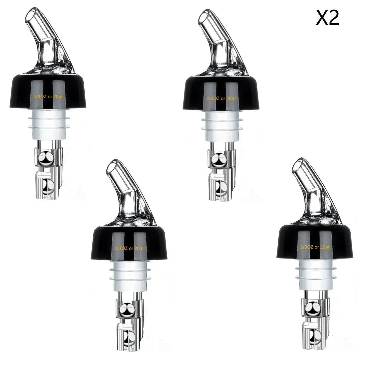 Viski Automatic Measure Liquor Pourer – Spill-Free Bottle Pourer & Wine Stopper