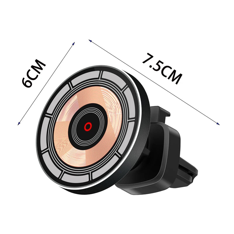 VIKEFON 30W Magnetic Wireless Car Charger with Vent Mount for iPhone