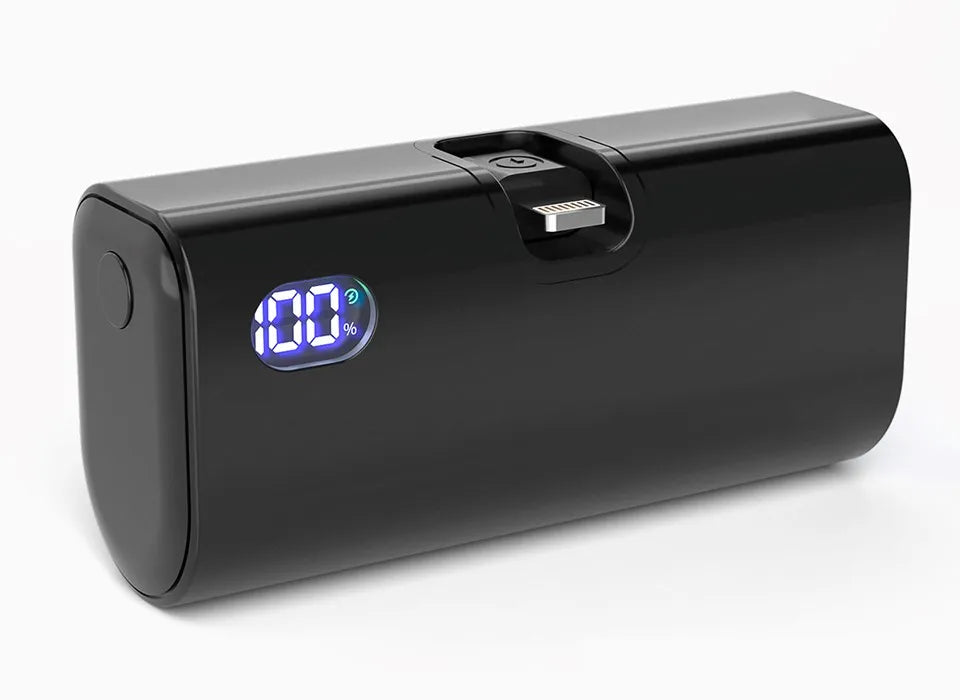 Pocket Power Bank 5000mAh – 22W PD Fast Charge with Foldable Plug