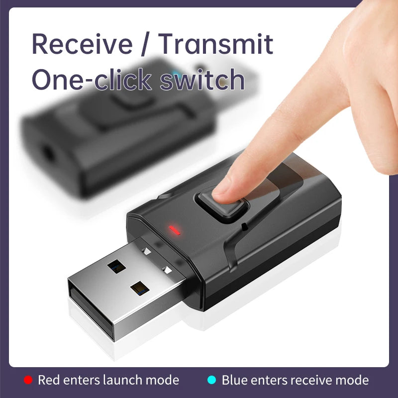 VAORLO 2-in-1 Bluetooth Audio Transmitter & Receiver