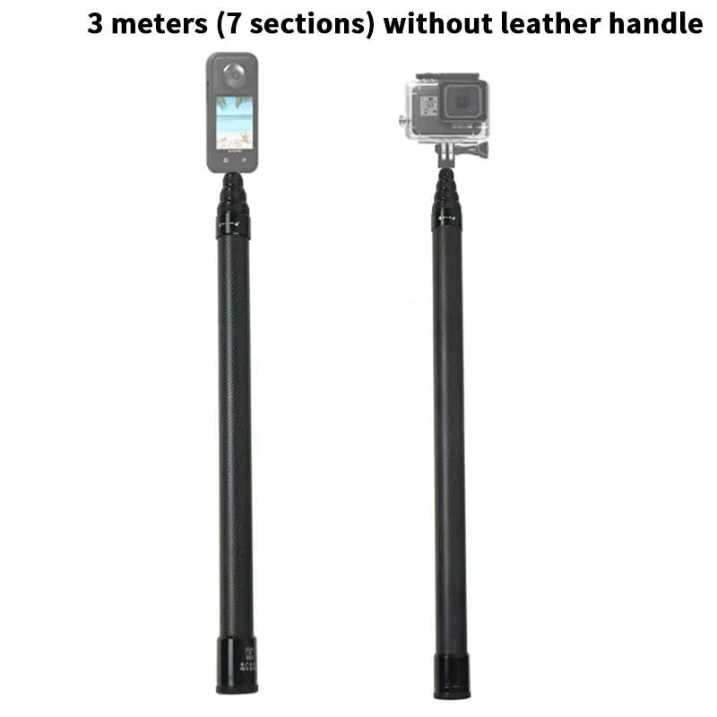 Lightweight Carbon Fiber Extension Rod for Cameras, GoPro & Smartphones