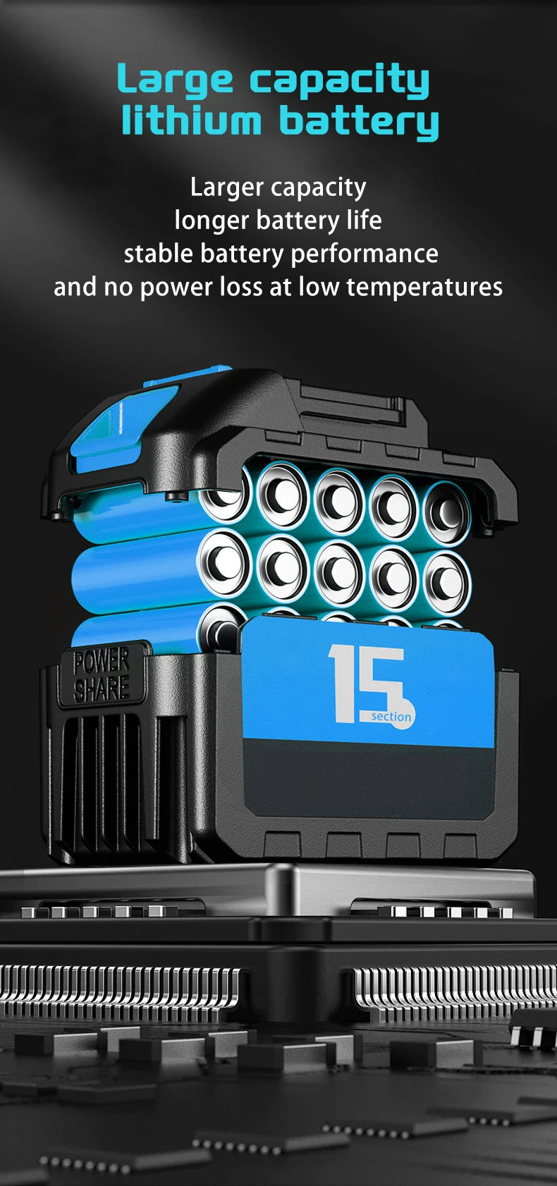 Brushless Electric Power Tool 220V – High Performance AC Motor Tool with Battery Included
