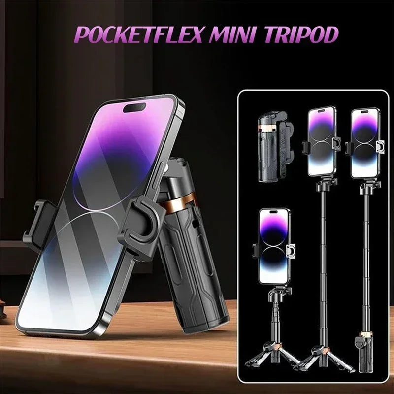 Bluetooth Selfie Stick Tripod – Aluminum Extendable Phone Stand with Remote Control