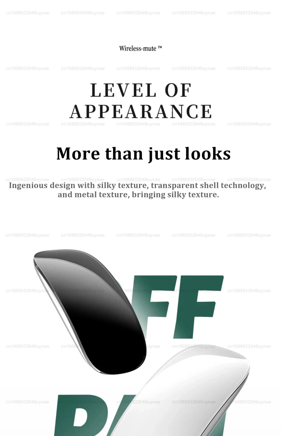 Mini Bluetooth Wireless Mouse – Rechargeable, Touch Scroll, Ultra-Slim Design