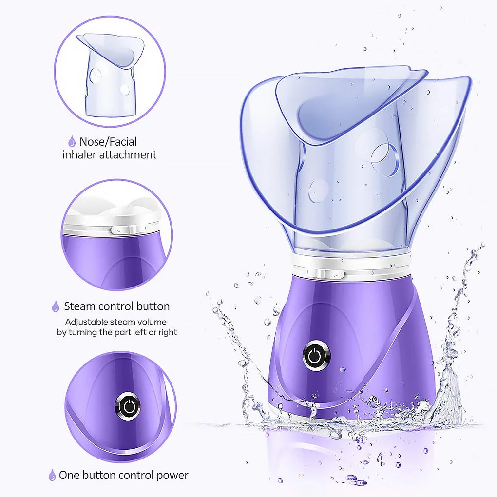 Semimesei Facial Steamer – Electric Cold Mist Skin Hydration & Pore Care Device