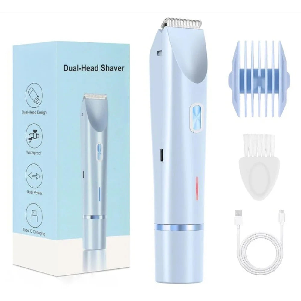 XMSJ Women’s Electric Razor – Wet & Dry Rechargeable Bikini, Legs & Face Shaver