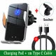 VIKEFON Qi Wireless Car Charger – One-Hand Auto Clamp with Cooling Fan