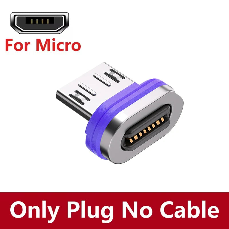Magnetic USB-C Cable 240W PD – 3-in-1 Type-C / Lightning / Micro, 5A Fast Charge
