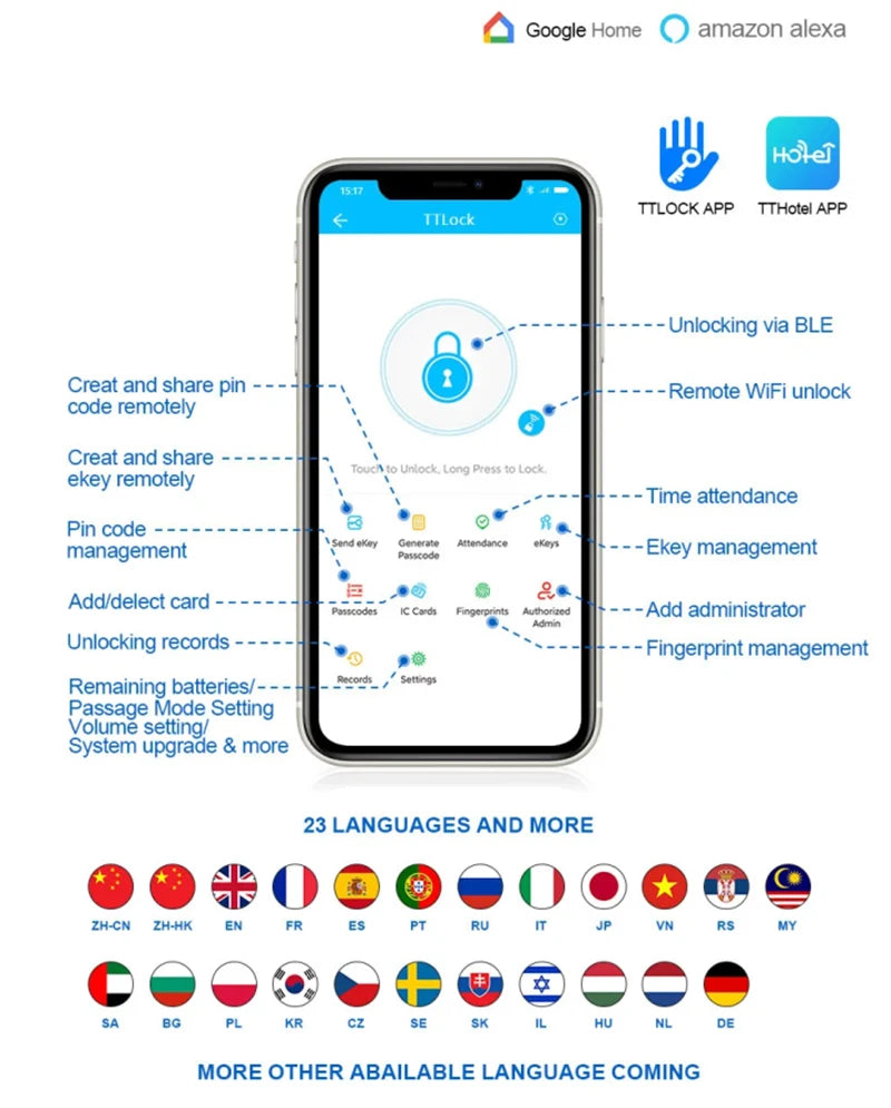 G23 Waterproof Smart Gate Lock – Fingerprint, Password, Card & Remote Unlock