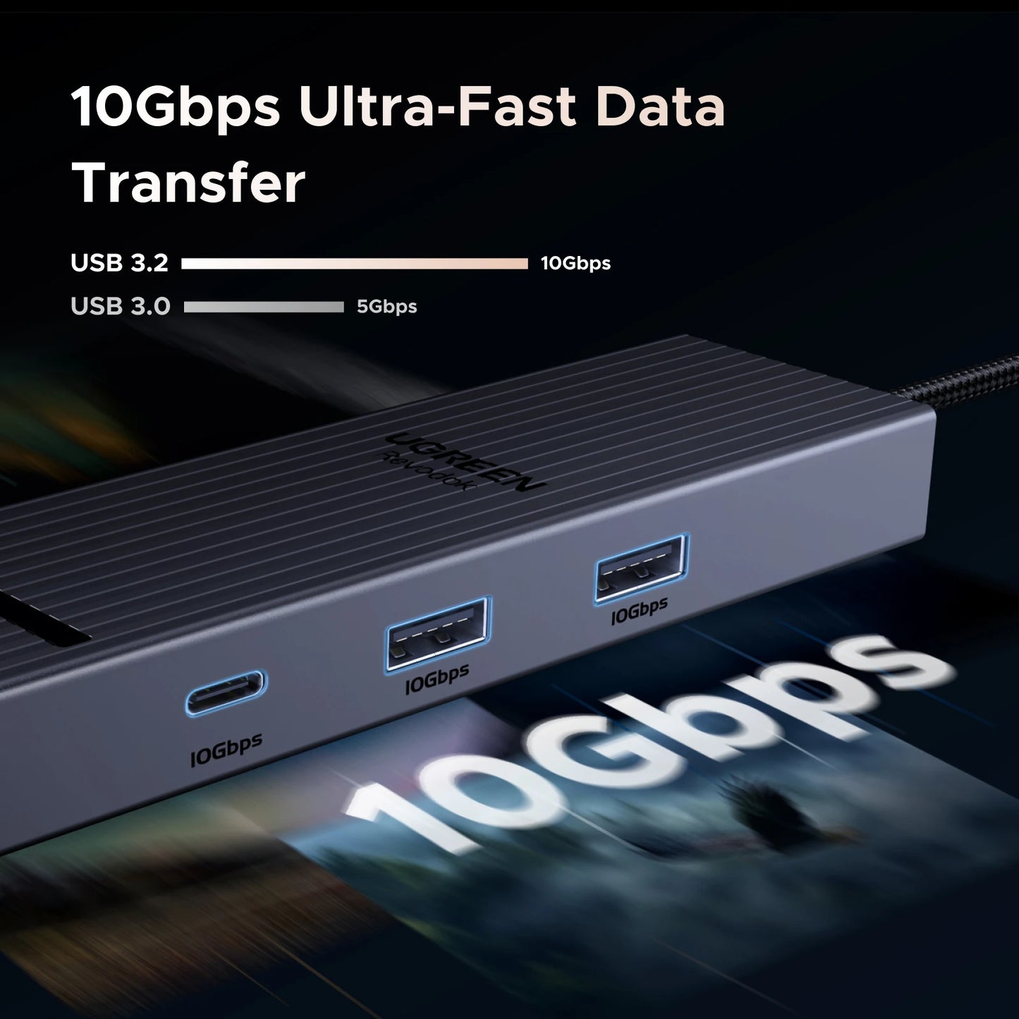 6-in-1 USB-C Hub for Steam Deck & ROG Ally – HDMI, Ethernet, 10Gbps, PD