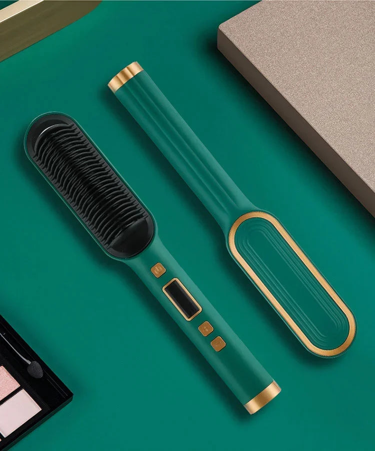 Thermostatic Hair Straightener Comb – 3-Minute Fast Styling Ionic Hot Brush