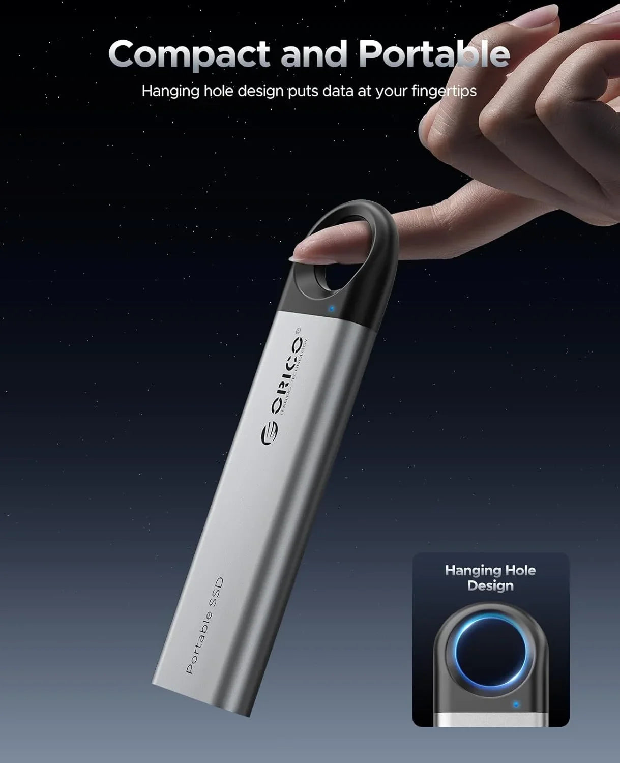 ORICO C10 / C5 USB 3.2 Portable SSD – 10Gbps High-Speed External Drive for Laptop & Desktop