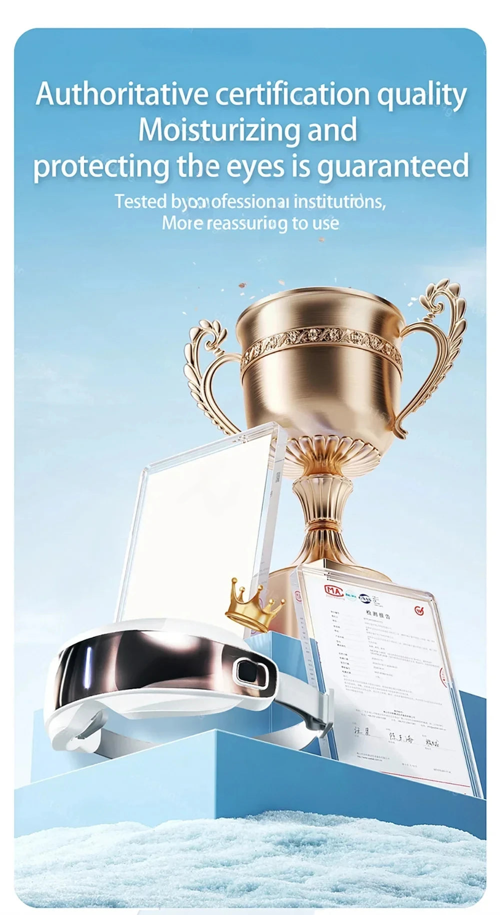 BXA / MERALL Eye Atomization Massager – Acupressure Glasses for Eye Relaxation