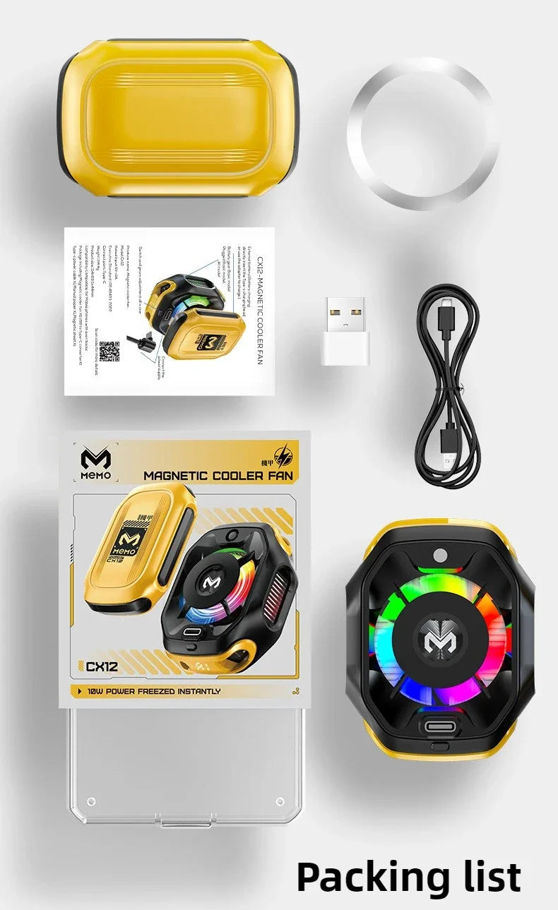 CX12 Magnetic Phone Cooler with AI Mode – 10W Semiconductor Ice Cooling (Type-C)