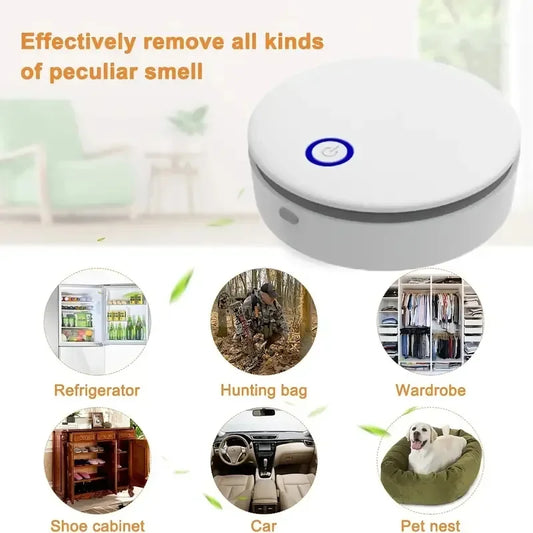 ENERFER Portable Ozone Air Purifier – Negative Ion Deodorizer for Pet & Bathroom Odors