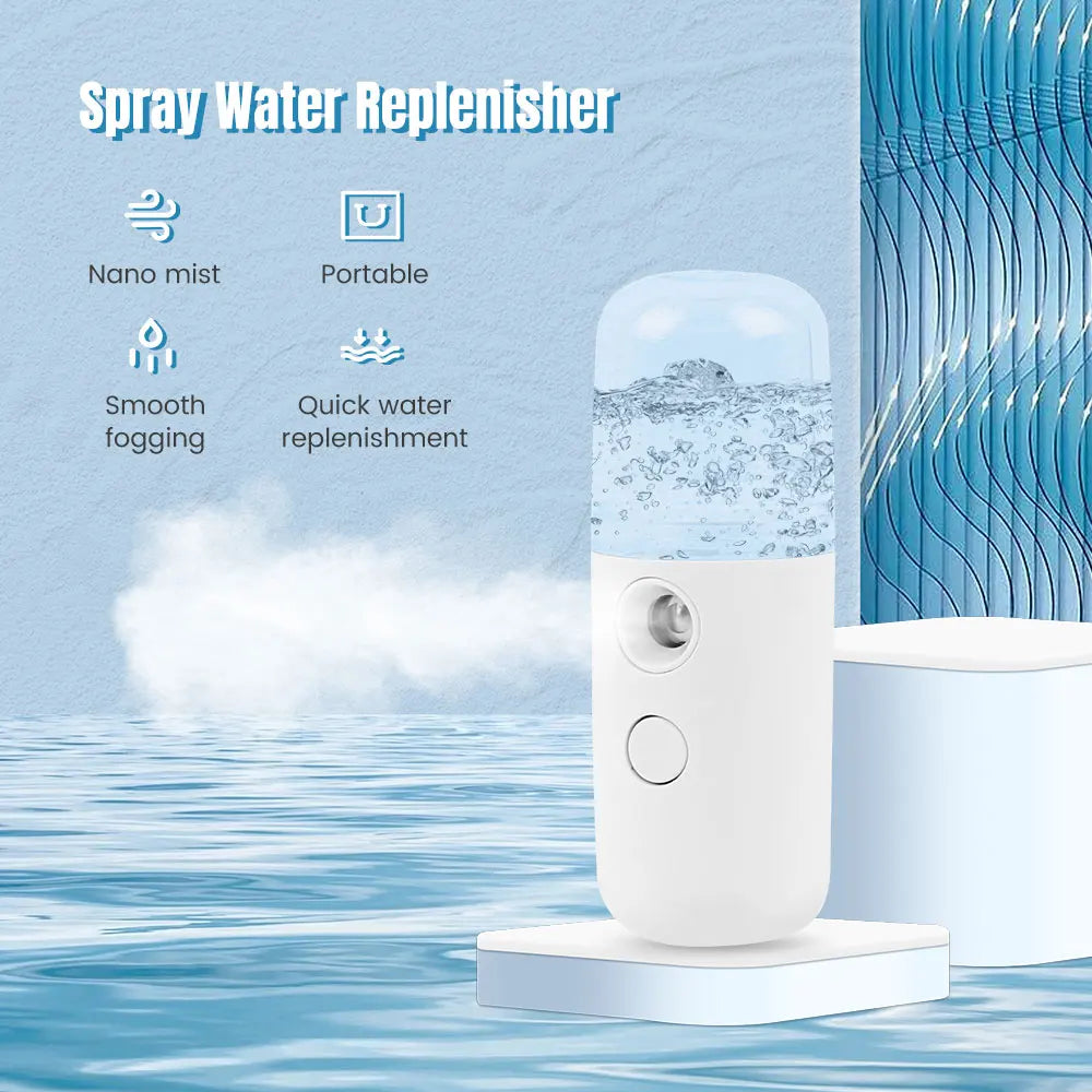 JBMBHC Rechargeable Face Mist Hydrator – Cold Spray Anti-Aging Skin Care