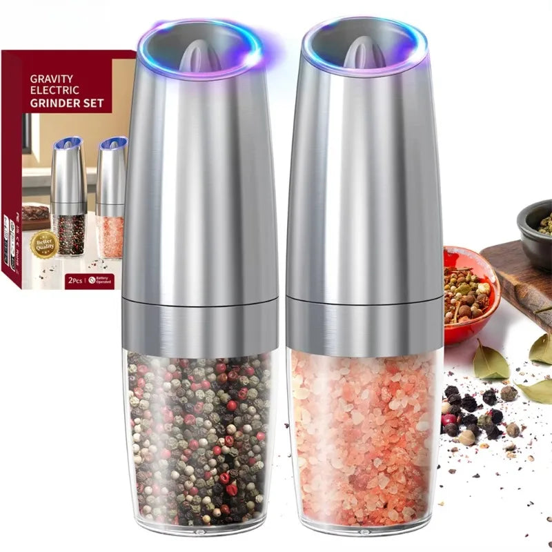 Stainless Steel Salt & Pepper Grinder – Adjustable Manual Mill