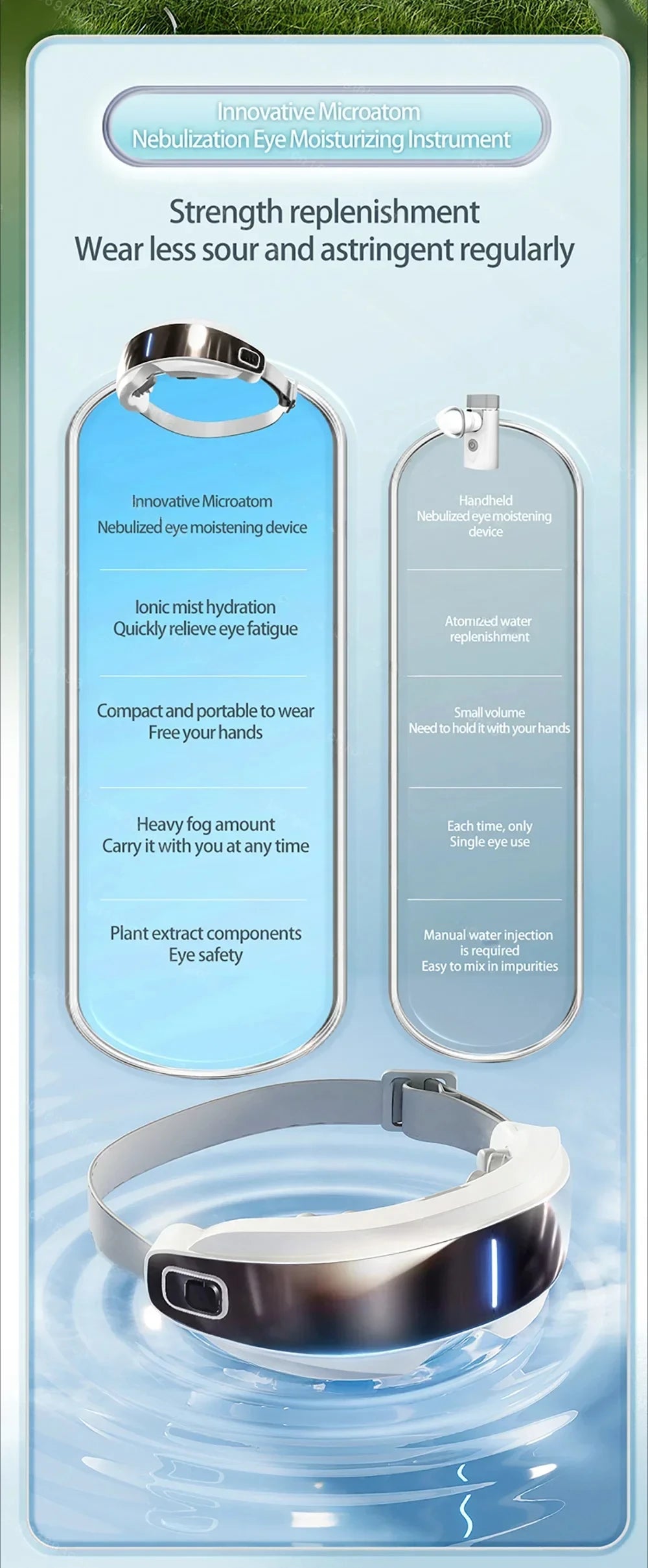 BXA / MERALL Eye Atomization Massager – Acupressure Glasses for Eye Relaxation