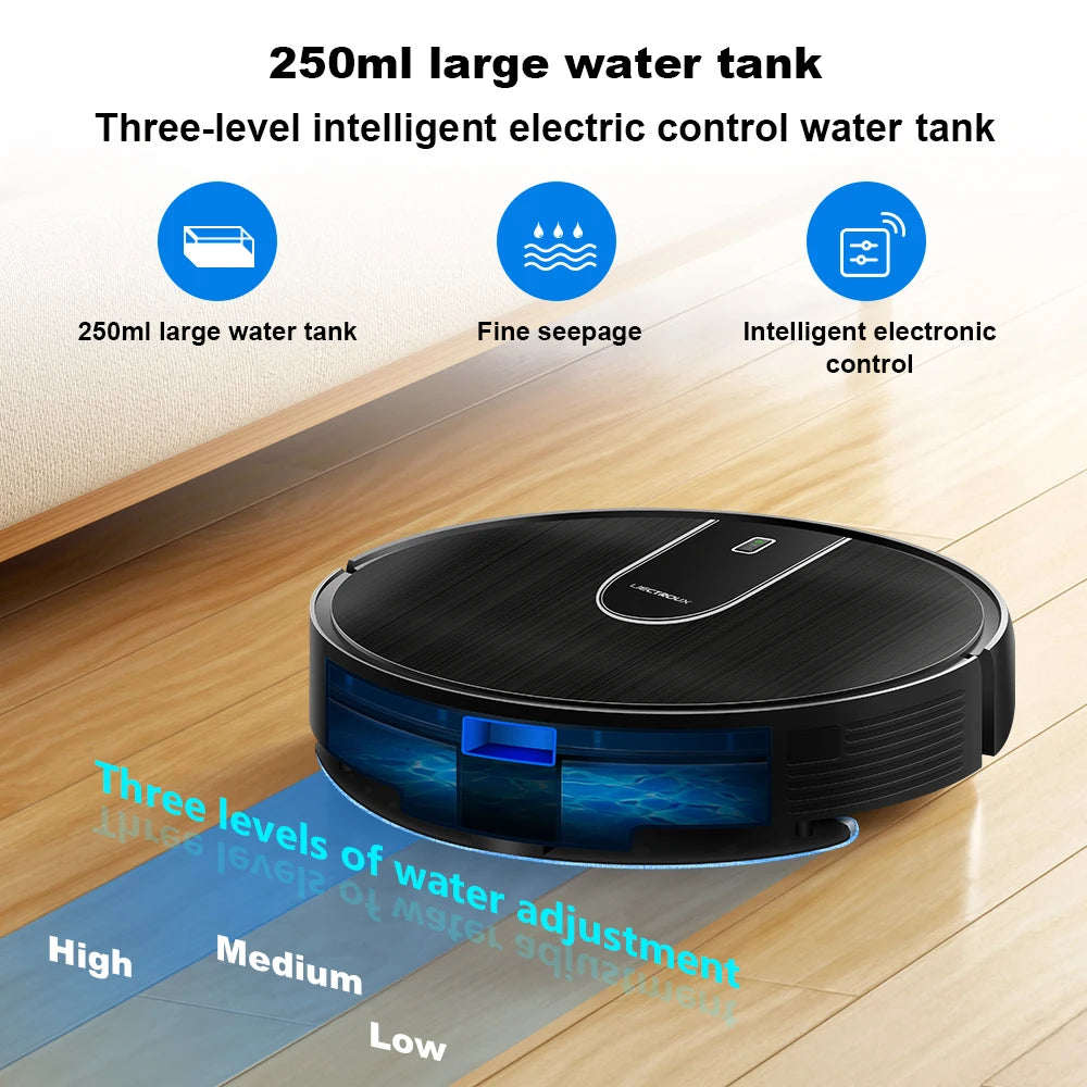 Liectroux N7S-U Smart Robot Vacuum Cleaner – Wet & Dry Mop, HEPA Filter, Alexa Ready