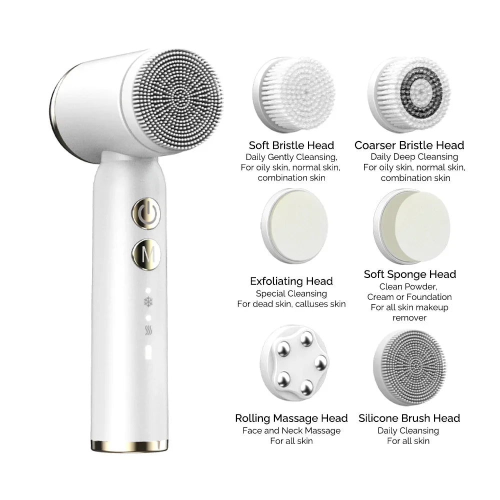 KEMOKO Rotating Facial Cleansing Machine – Ultrasonic Pore Cleaner Set