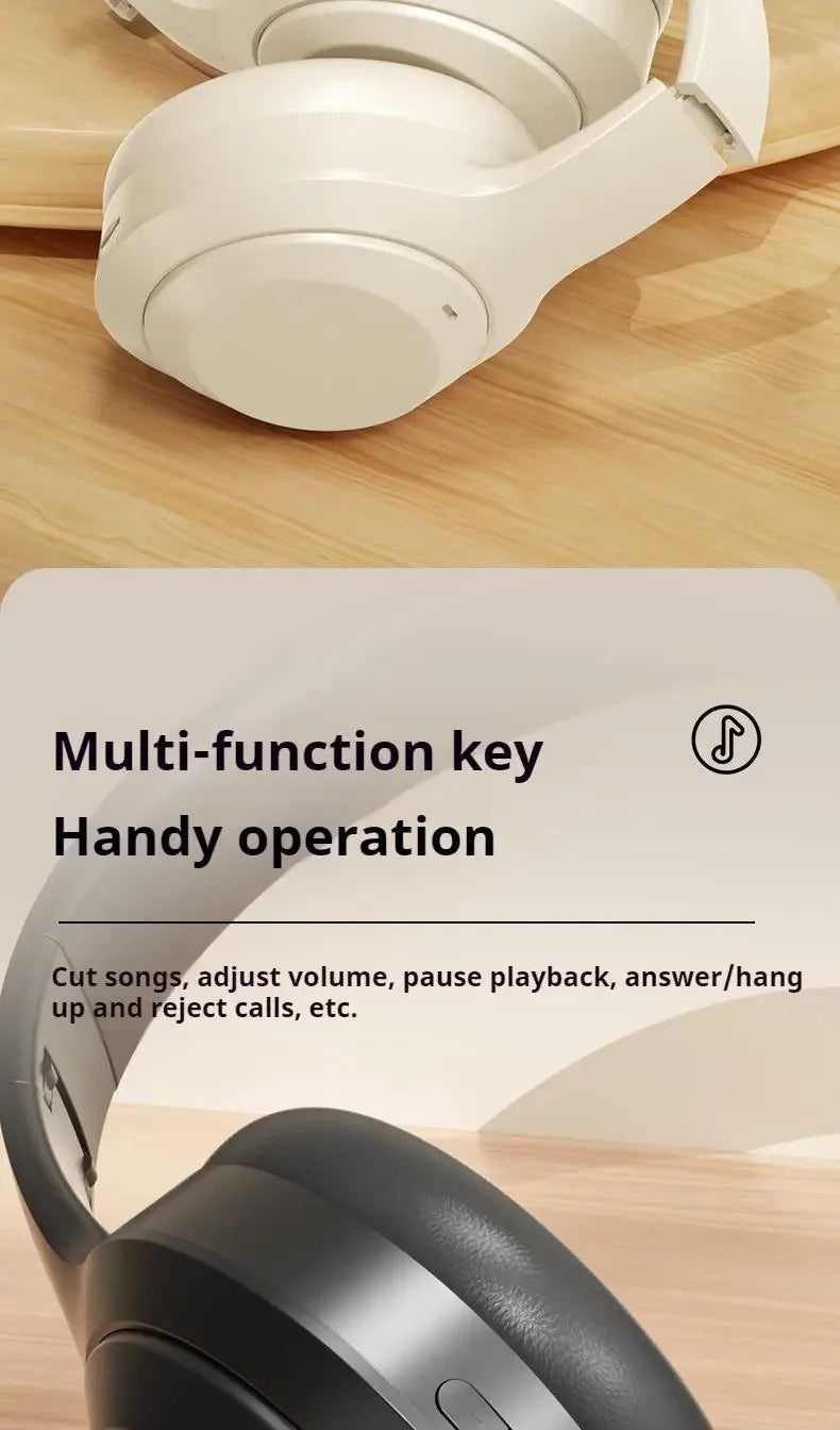 M5 Over-Ear Bluetooth 5.3 Headphones – Noise Reduction, Hi-Fi Stereo
