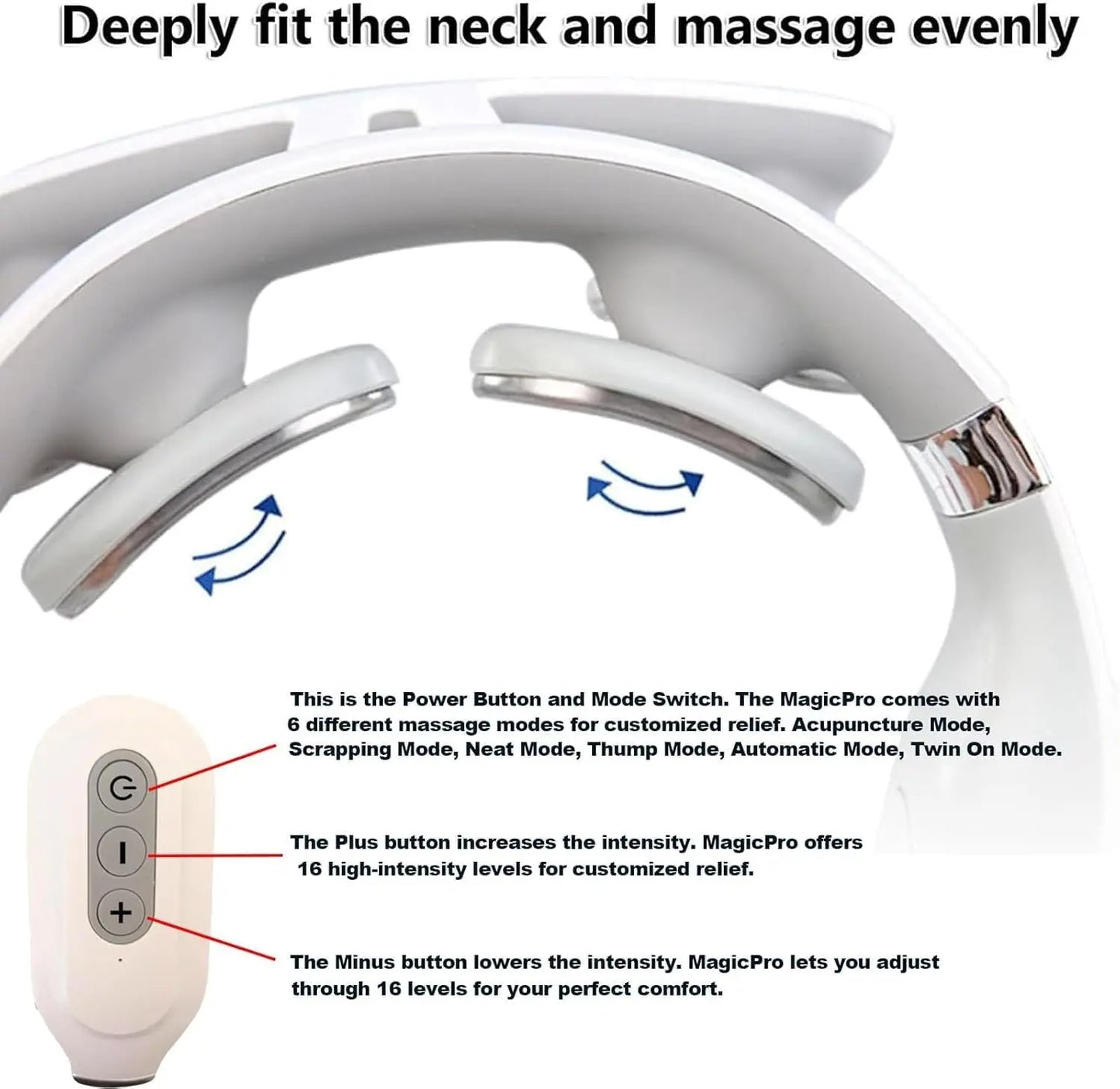 GYLOV EMS Neck & Shoulder Massager – Heat Therapy & Deep Muscle Pain Relief
