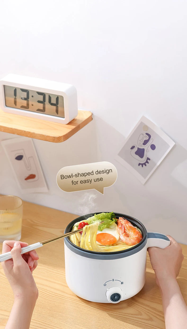 BALASHOV Compact Electric Rice Cooker 1.7L – Non-Stick Inner Pot, Steaming Basket Included