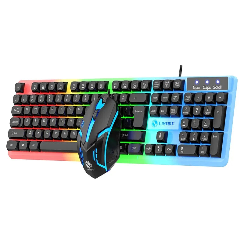 Full-Size 104 Keys Wired Keyboard – Splash-Proof USB Keyboard for PC & Office