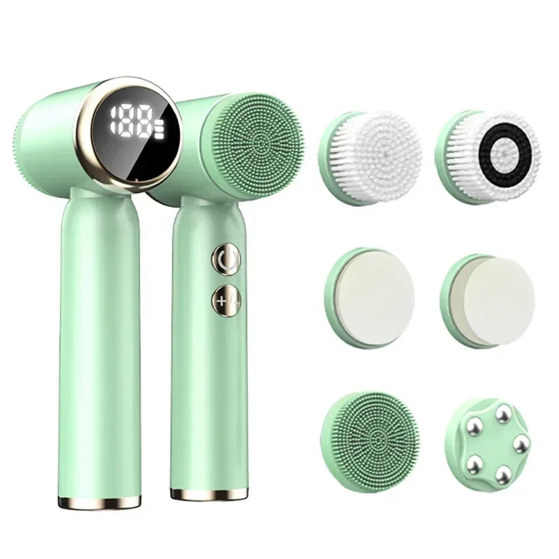 KEMOKO Rotating Facial Cleansing Machine – Ultrasonic Pore Cleaner Set