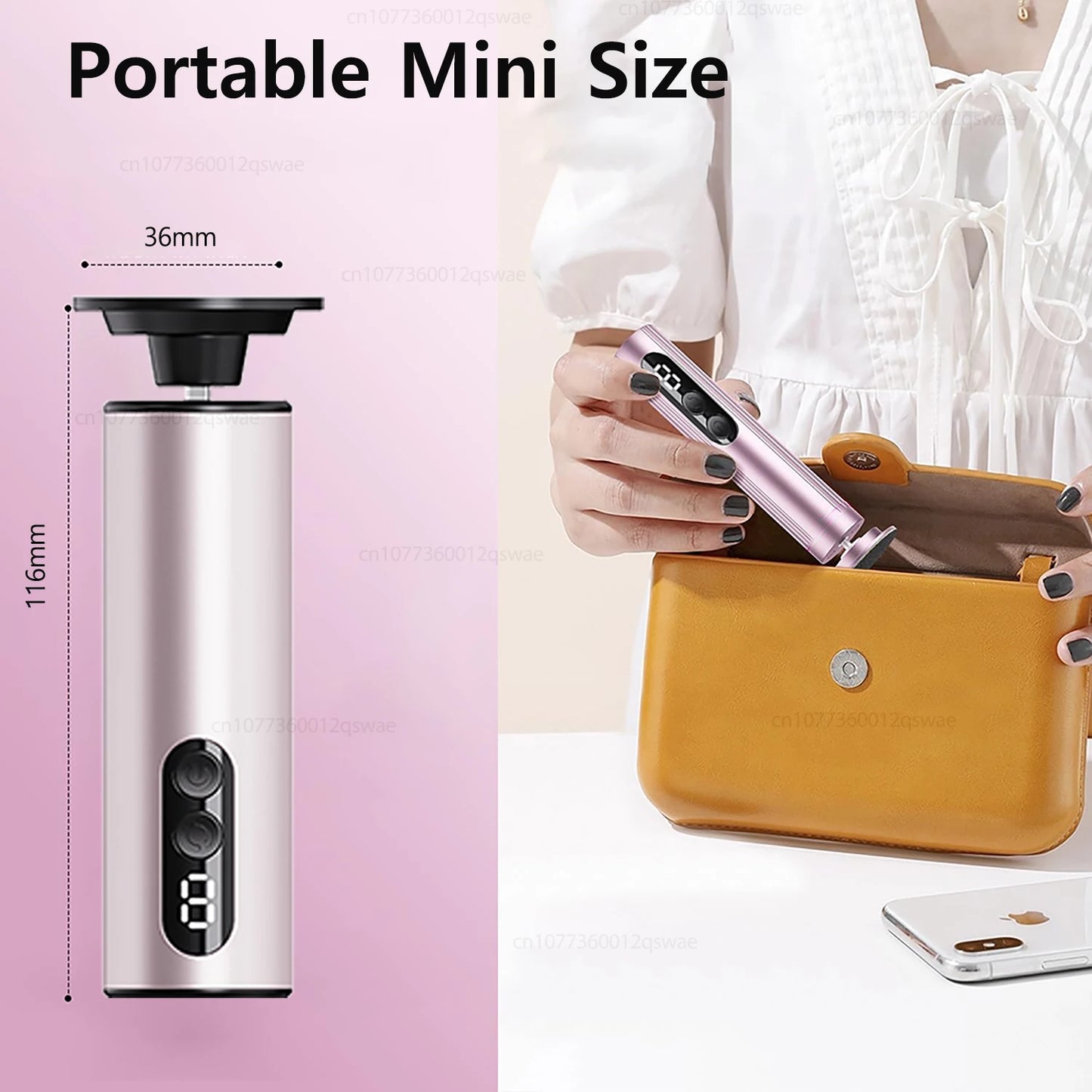 XMSJ 2-in-1 Electric Foot Callus Remover – Rechargeable Foot File & Nail Grinder with 9 Speeds