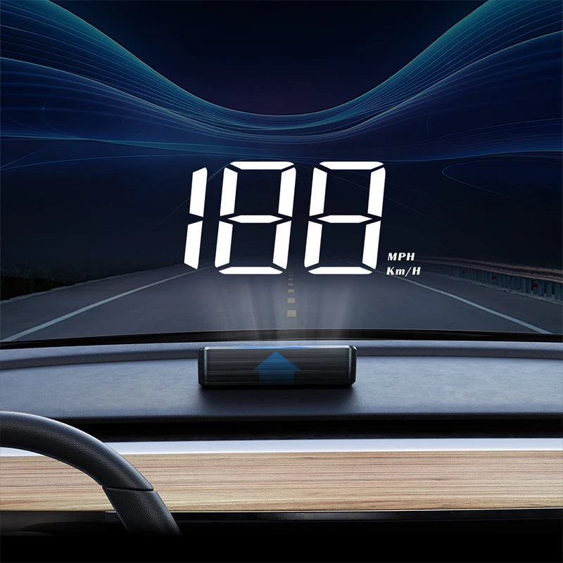 GPS Car Speed HUD – Windshield Head-Up Display for Safe Driving, Plug & Play Universal Fit