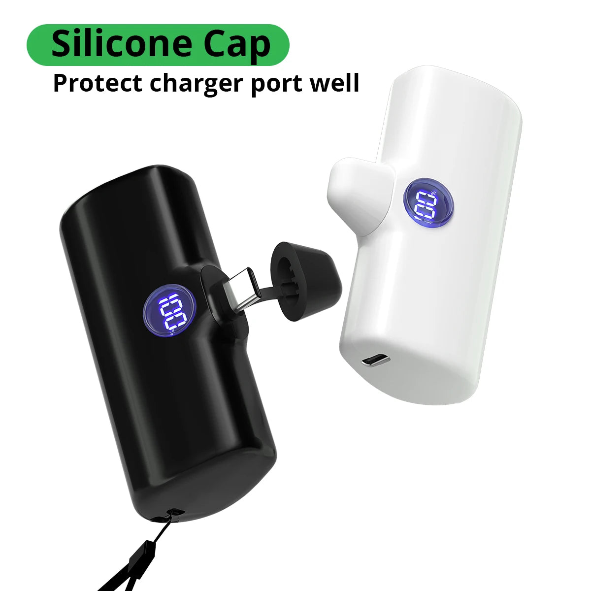Pocket Power Bank 5000mAh – 18W PD Fast Charge for iPhone & Android
